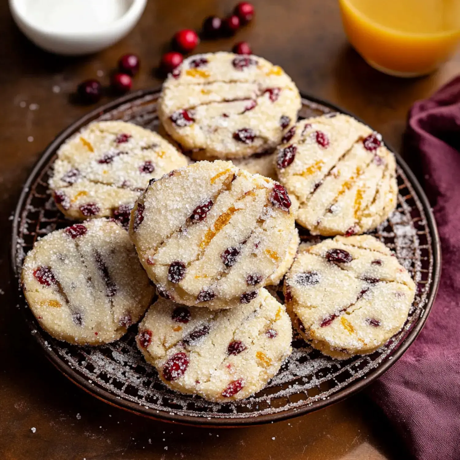 Easy Cranberry Orange Icebox Cookies Recipe - My Home Made Recipe