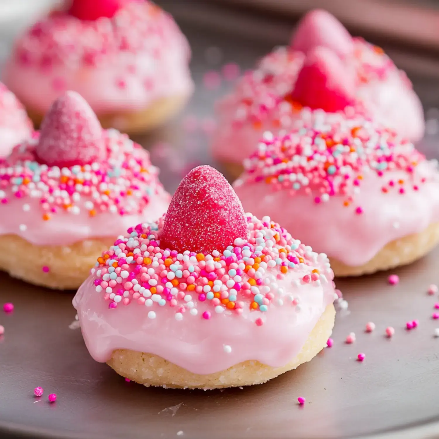 Easy Strawberry Kiss Cookies - Perfect Valentine's Day Treat - My Home Made Recipe