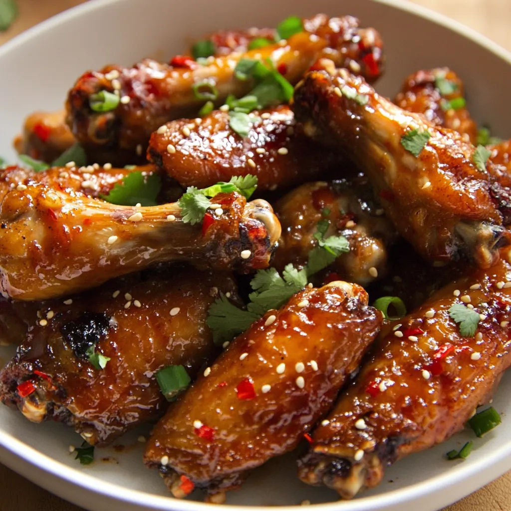 Homemade Sticky Chinese Chicken Wings - Perfect Party Food - My Home Made Recipe