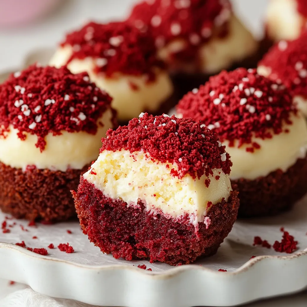 Easy Red Velvet Cheesecake Bites - Make Ahead Dessert - My Home Made Recipe