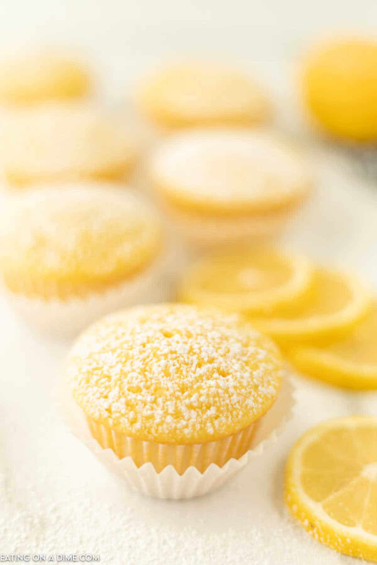 Low calorie lemon cupcakes - Skinny cupcakes recipe